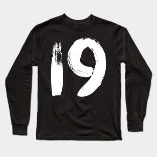 Number 19 Long Sleeve T-Shirt